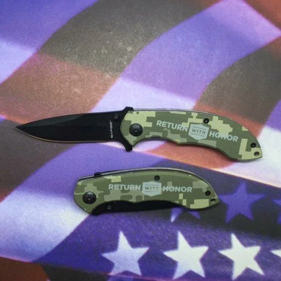TruthTreasuresMil Tactical Military Pocket Knife, Return With Honor Engraved On The Side, Missionary Gift, Military Gift, Built To Last With Lifetime Warranty 4 TruthTreasuresMil Tactical Military Pocket Knife, Return With Honor Engraved On The Side, Missionary Gift, Military Gift, Built To Last With Lifetime Warranty