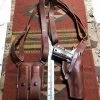 The American Store Tanned Leather Shoulder Holster & Magazine Pouch Fits Colt Springfield Ruger RIA Remington ATI Model 1911 Military Clothing & Accessories