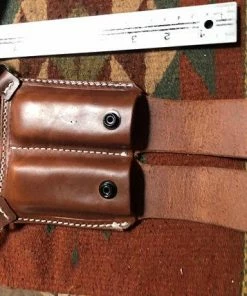 The American Store Tanned Leather Shoulder Holster & Magazine Pouch Fits Colt Springfield Ruger RIA Remington ATI Model 1911 Military Clothing & Accessories