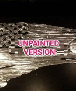 The American Store Tattered And Torn American Flag Metal Art. Aluminum. Do Not Buy A Steel One, It Will Rust. Available In Both Painted And Unpainted Flags & Banner