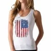 Onlineamericanstore TeeStars 4th Of July Vintage Distressed USA Flag Racerback Women's Tank Top Women Clothing