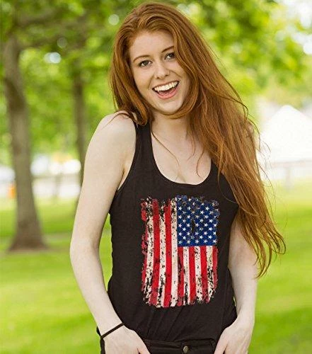 Onlineamericanstore TeeStars 4th Of July Vintage Distressed USA Flag Racerback Women's Tank Top Women Clothing 7 Onlineamericanstore TeeStars 4th Of July Vintage Distressed USA Flag Racerback Women's Tank Top Women Clothing