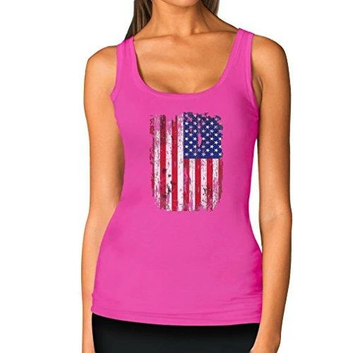Onlineamericanstore TeeStars 4th Of July Vintage Distressed USA Flag Racerback Women's Tank Top Women Clothing 11 Onlineamericanstore TeeStars 4th Of July Vintage Distressed USA Flag Racerback Women's Tank Top Women Clothing