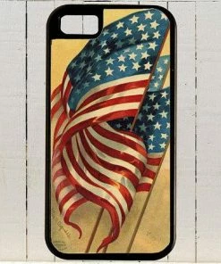 Eyephonecases Accessories The American Flag Depicted In A 100 Year Old Lithograph IPhoneCases 4, 4S, 5, 5C 6, 6+, Samsung Galaxy 3, 4, 5, 6, Edge