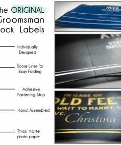 The American Store THE ORIGINAL Groomsmen Gift Socks Labels / American Flag Socks For Wedding / Asking Best Man Be My Groomsman / Asking Groomsmen Socks Men