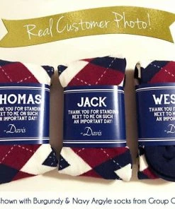The American Store THE ORIGINAL Groomsmen Gift Socks Labels / American Flag Socks For Wedding / Asking Best Man Be My Groomsman / Asking Groomsmen Socks Men