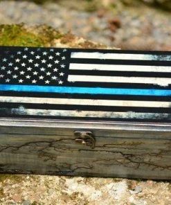 AcquarelaArt Thin Blue Line American Flag Wooden Watch Box,Mens Watch Box,American Flag Box,Watch Display,Police Officer Gift,Police Flag,Gift For Him 14 AcquarelaArt Thin Blue Line American Flag Wooden Watch Box,Mens Watch Box,American Flag Box,Watch Display,Police Officer Gift,Police Flag,Gift For Him