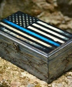 AcquarelaArt Thin Blue Line American Flag Wooden Watch Box,Mens Watch Box,American Flag Box,Watch Display,Police Officer Gift,Police Flag,Gift For Him 16 AcquarelaArt Thin Blue Line American Flag Wooden Watch Box,Mens Watch Box,American Flag Box,Watch Display,Police Officer Gift,Police Flag,Gift For Him