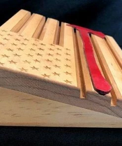 The American Store Thin Red Line - American Flag Challenge Coin Display - Firefighter Coin Holder - Axe Flag - Customizable 11 The American Store Thin Red Line - American Flag Challenge Coin Display - Firefighter Coin Holder - Axe Flag - Customizable