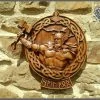 The American Store Thor Odin Valkiria Asatru Viking Mythology Icon Home Decor Art Norse Wood Picture Pagan Gods Carving Heathen Celtic Norse Rune Wall Hanging 2 The American Store Thor Odin Valkiria Asatru Viking Mythology Icon Home Decor Art Norse Wood Picture Pagan Gods Carving Heathen Celtic Norse Rune Wall Hanging