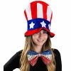 The American Store Clothing Accessories Tigerdoe American Flag Hat - Uncle Sam Costume - Patriotic Accessories - Forth Of July Hats (2 Pc. Uncle Sam Costume Set)