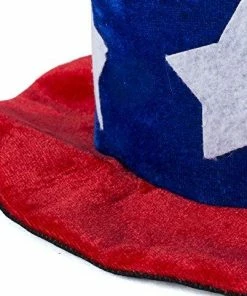 The American Store Clothing Accessories Tigerdoe American Flag Hat - Uncle Sam Costume - Patriotic Accessories - Forth Of July Hats (2 Pc. Uncle Sam Costume Set)