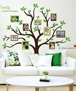 Timber Artbox Large Family Tree Photo Frames Wall Decal - The Sweetest Highlight Of Your Home And Family Wall Decor & Art