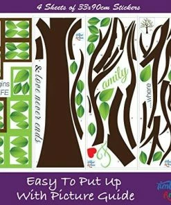 Timber Artbox Large Family Tree Photo Frames Wall Decal - The Sweetest Highlight Of Your Home And Family Wall Decor & Art