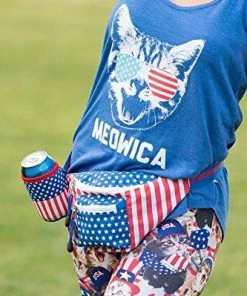 Tipsy Elves American Flag USA Fanny Pack With Drink Holder Clothing Accessories 12 Tipsy Elves American Flag USA Fanny Pack With Drink Holder Clothing Accessories