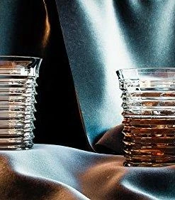 GODFATHER Tornado Whiskey Glasses, Gift Pack Set Of 2 - Unique Scotch Lead Free Liquor Tumblers, Dishwasher Safe, Classic Old Fashioned Barware, Rum Vodka Glassware, Elegant Ultra Clarity Cocktail Bourbon Glass Casual Glasses