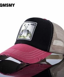 TQMSMY Hats & Caps Store TQMSMY Unisex Sun Hats For Men Hip Hop Hat Breathable Mesh Baseball Caps Women Embroidery Panda Snapback Caps Summer Gorras