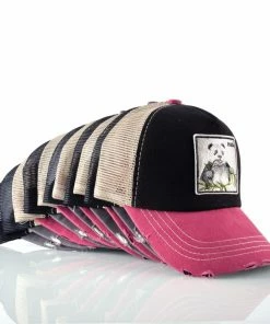 TQMSMY Hats & Caps Store TQMSMY Unisex Sun Hats For Men Hip Hop Hat Breathable Mesh Baseball Caps Women Embroidery Panda Snapback Caps Summer Gorras