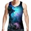 Uideazone Mens Tank Top Casual 3D Printed Patterns Graphics Tees