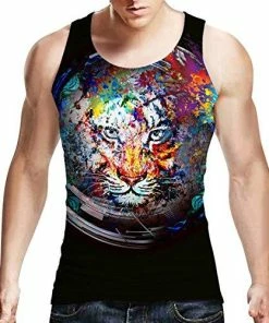 Uideazone Mens Tank Top Casual 3D Printed Patterns Graphics Tees 100 Uideazone Mens Tank Top Casual 3D Printed Patterns Graphics Tees