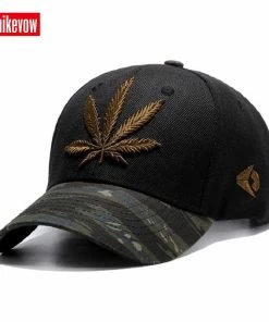 UNIKEVOW Official Store UNIKEVOW High Quality Baseball Cap Unisex Sports Leisure Hats Leaf Embroidery Sport Cap For Men And Women Hip Hop Hats Baseball Caps