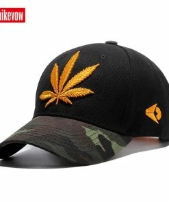 UNIKEVOW Official Store UNIKEVOW High Quality Baseball Cap Unisex Sports Leisure Hats Leaf Embroidery Sport Cap For Men And Women Hip Hop Hats Baseball Caps