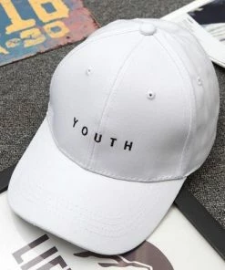 Onlineamericanstore Accessories Unisexe Lettre Imprimé Solide Caps Hommes Femmes Anneau Hip Hop Casquette De Baseball Coton Snapback Chapeau