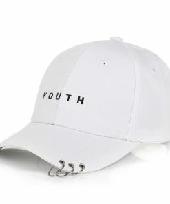 Onlineamericanstore Accessories Unisexe Lettre Imprimé Solide Caps Hommes Femmes Anneau Hip Hop Casquette De Baseball Coton Snapback Chapeau