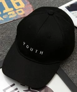 Onlineamericanstore Accessories Unisexe Lettre Imprimé Solide Caps Hommes Femmes Anneau Hip Hop Casquette De Baseball Coton Snapback Chapeau