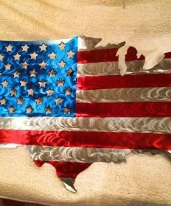 FastLaneMetalWorx United States With American Flag Flags & Banner