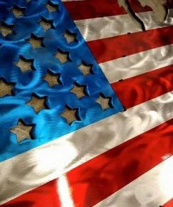 FastLaneMetalWorx United States With American Flag Flags & Banner