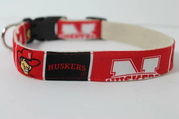 Collarswithcolor University Of Nebraska Huskers Hemp Dog Collar Or Leash 3 Collarswithcolor University Of Nebraska Huskers Hemp Dog Collar Or Leash