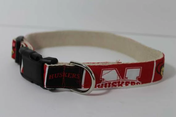 Collarswithcolor University Of Nebraska Huskers Hemp Dog Collar Or Leash 4 Collarswithcolor University Of Nebraska Huskers Hemp Dog Collar Or Leash