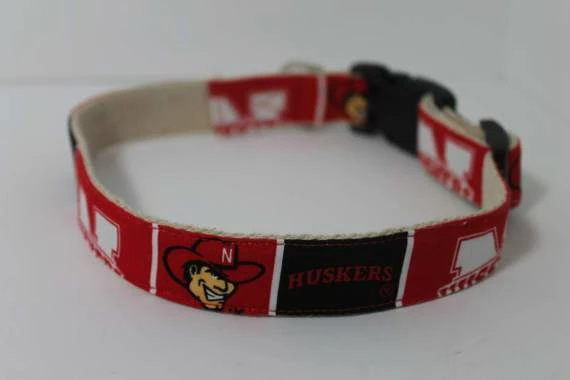 Collarswithcolor University Of Nebraska Huskers Hemp Dog Collar Or Leash 5 Collarswithcolor University Of Nebraska Huskers Hemp Dog Collar Or Leash