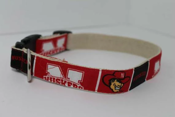 Collarswithcolor University Of Nebraska Huskers Hemp Dog Collar Or Leash 6 Collarswithcolor University Of Nebraska Huskers Hemp Dog Collar Or Leash