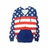 Women Clothing US Vintage Unisex Proud American Flag Zip Up Hoodie Sweatshirt USW3543