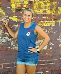 Embellishboutiquellc USA Bow Comfort Colors Tank - Memorial Day - Labor Day - Independence Day - July 4th