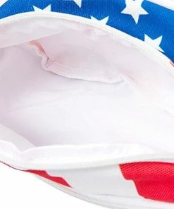 Juvale Clothing Accessories USA Fanny Pack - American Flag Fanny Pack, Patriotic Waist Bag For Vacations, Special Events, Daily Use - 15 X 4.5 X 3 Inches