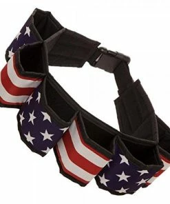 Bioworld USA Flag Americana Beverage Utility Six Pack Belt