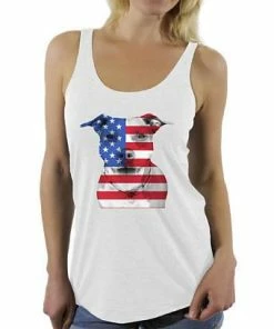 The American Store USA Flag Pitbull Racerback Tank Tops Racer Back American Pitbull 4th Of July Gift Independence Day Perfect For Gym Yoga Workout
