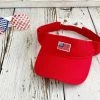 PrfctoLifestyle USA Flag Visor | Sun Visors, Flag Visor Hat, Red White And Blue, Memorial Day Visor Hat, 4th Of July Visor, Sun Hat, Labor Day Beach Hat
