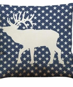 Onlineamericanstore Vintage American Flag Pillow Cases Cotton Linen Sofa Cushion Cover Home Decor Accessories