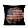 Onlineamericanstore Vintage American Flag Pillow Cases Cotton Linen Sofa Cushion Cover Home Decor