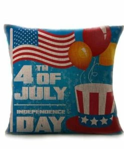 Onlineamericanstore Vintage American Flag Pillowcase For The Pillow 45*45 Velvet Pillow Cover Pillowcase