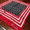 The American Store Vintage Patriotic American Flag PARIS Color Fast Bandanna/Handkerchief