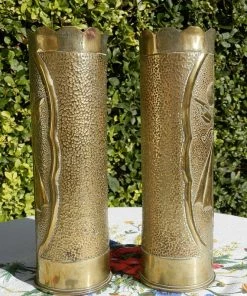 The American Store American Vintage Collection Vintage WW1 American Trench Art Shell Cases. Militaria World War 1. Antique Brass Artillery Shell Case Vases. Sweet Hearts. Remington Gun. 15 The American Store American Vintage Collection Vintage WW1 American Trench Art Shell Cases. Militaria World War 1. Antique Brass Artillery Shell Case Vases. Sweet Hearts. Remington Gun.