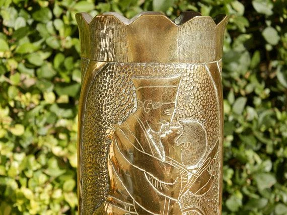 The American Store American Vintage Collection Vintage WW1 American Trench Art Shell Cases. Militaria World War 1. Antique Brass Artillery Shell Case Vases. Sweet Hearts. Remington Gun. 9 The American Store American Vintage Collection Vintage WW1 American Trench Art Shell Cases. Militaria World War 1. Antique Brass Artillery Shell Case Vases. Sweet Hearts. Remington Gun.