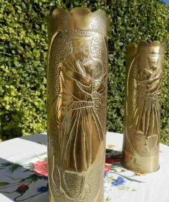 The American Store American Vintage Collection Vintage WW1 American Trench Art Shell Cases. Militaria World War 1. Antique Brass Artillery Shell Case Vases. Sweet Hearts. Remington Gun. 21 The American Store American Vintage Collection Vintage WW1 American Trench Art Shell Cases. Militaria World War 1. Antique Brass Artillery Shell Case Vases. Sweet Hearts. Remington Gun.