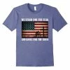 Military Veteran Patriotic American Flag Shirt We Stand For The Flag And Kneel For The Cross T Shirt