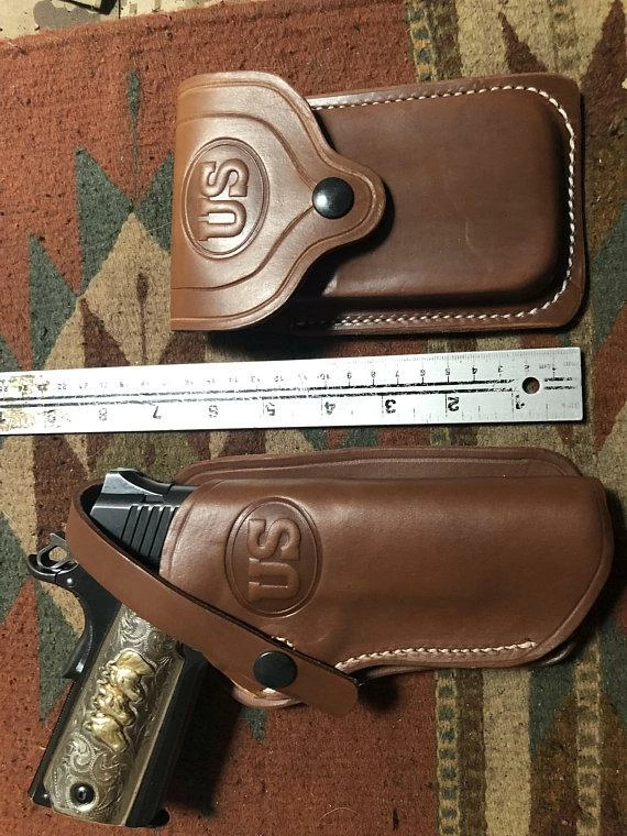 The American Store Military Clothing & Accessories Western Leather Holster & Magazine Pouch Fits Colt 45 Model 1911 Springfield Ruger Remington RIA Citadel Kimber 4 The American Store Military Clothing & Accessories Western Leather Holster & Magazine Pouch Fits Colt 45 Model 1911 Springfield Ruger Remington RIA Citadel Kimber